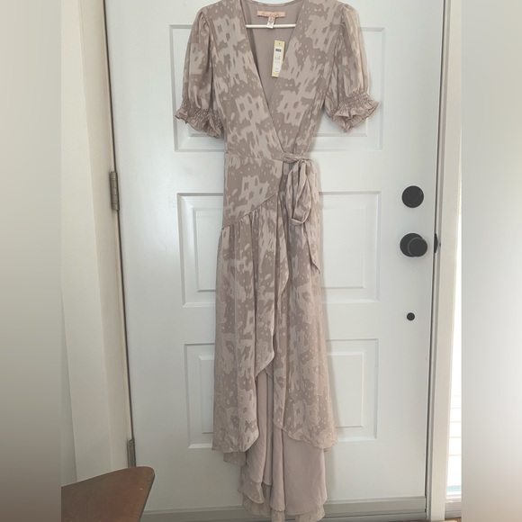 Grey Biscayne Ruffle Wrap Dress from BHLDN | Size S - Picture 6 of 9